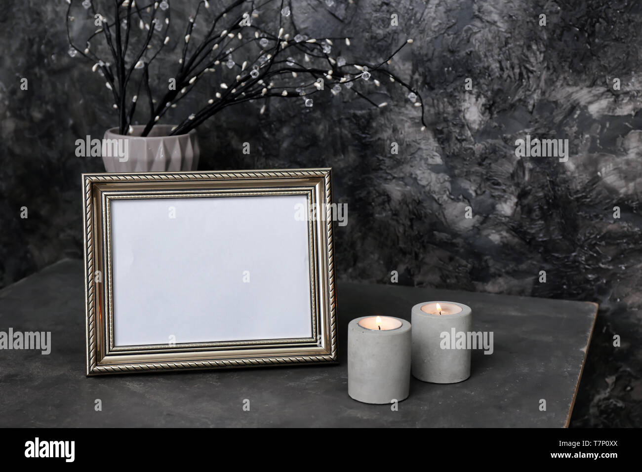 Candles Photo Frame Stock Photos & Candles Photo Frame Stock Images Alamy