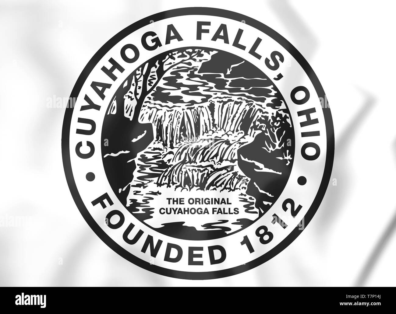 3D Seal of Cuyahoga Falls (Ohio), USA. 3D Illustration Stock Photo Alamy