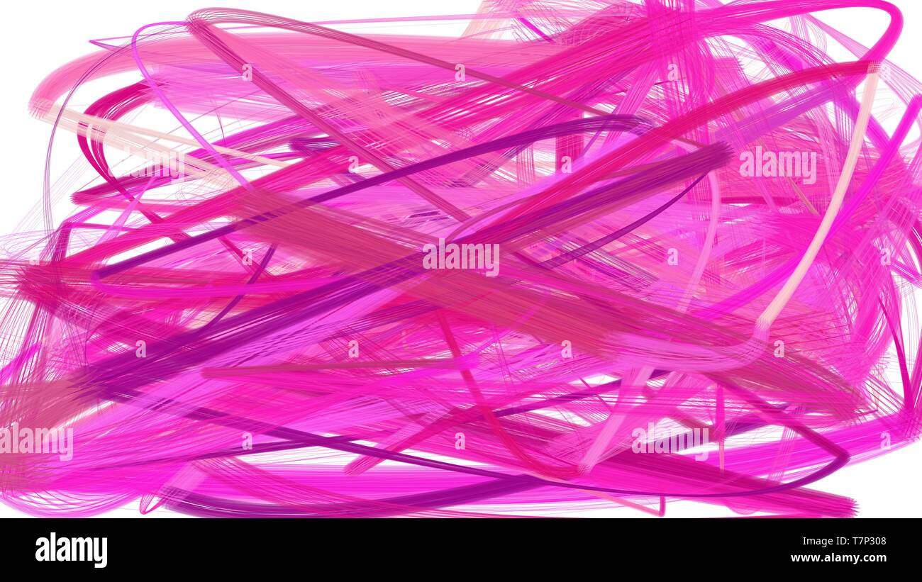 painted neon fuchsia, deep pink and pastel pink color chaos strokes ...
