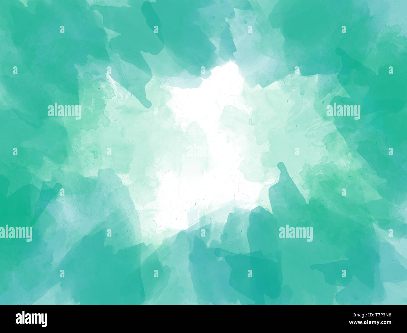 Abstract Brush Colorful Shape On Watercolor Illustration Painting Background And Backdrop Stock Photo Alamy