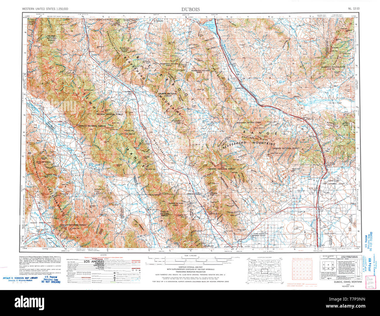 Dubois idaho map hires stock photography and images Alamy