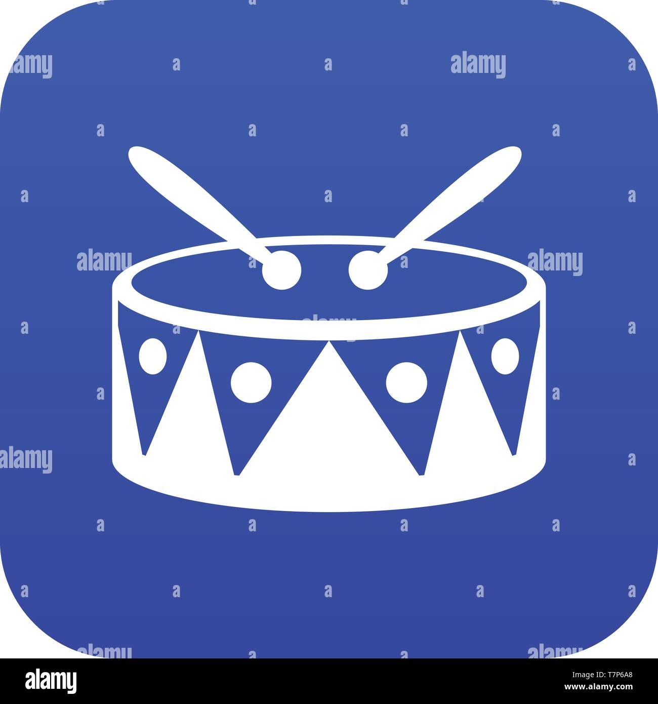 Drum and drumsticks icon digital blue Stock Vector Image & Art - Alamy