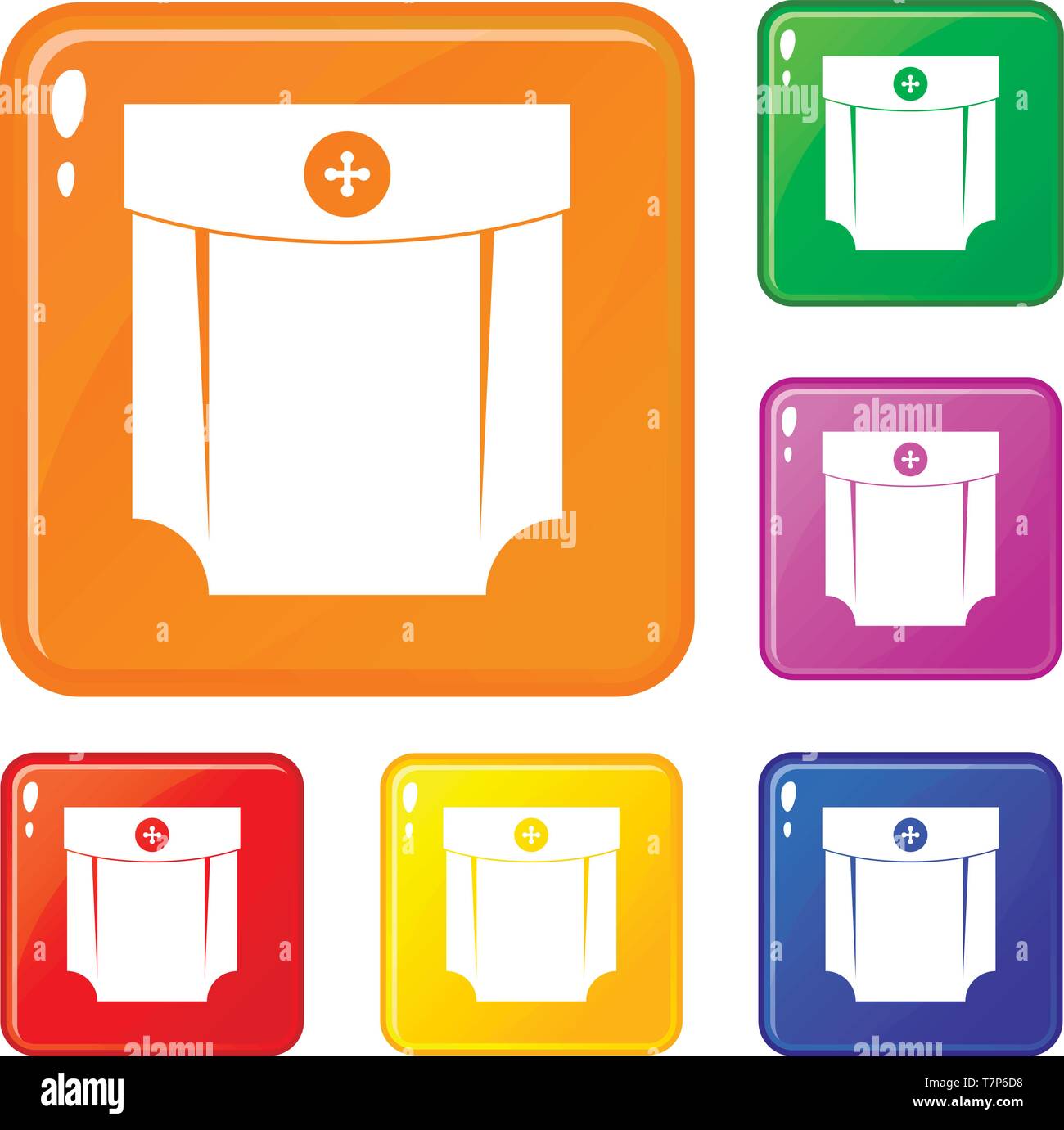 Pocket design icons set vector color Stock Vector Image & Art - Alamy