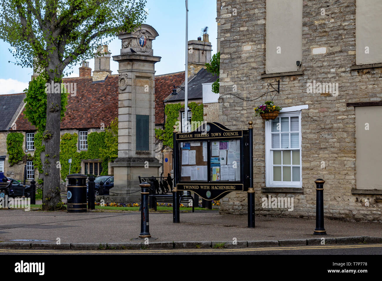 Higham Ferrers, a small market town in East Northamptonshire, UK Stock