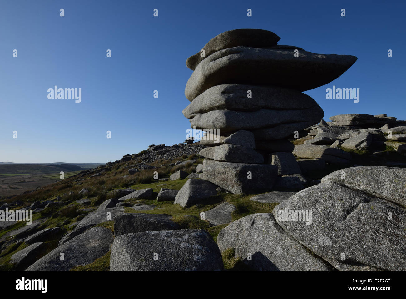 The Cheesewring Bodmin Moor Stock Photo