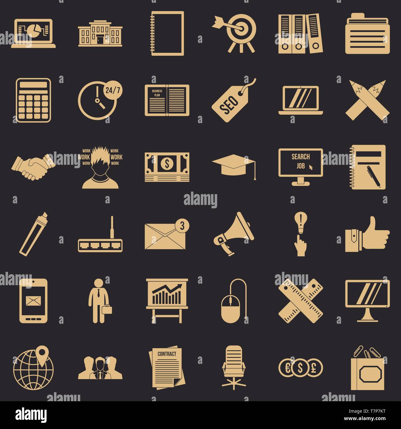 Finance icons set, simle style Stock Vector Image & Art - Alamy