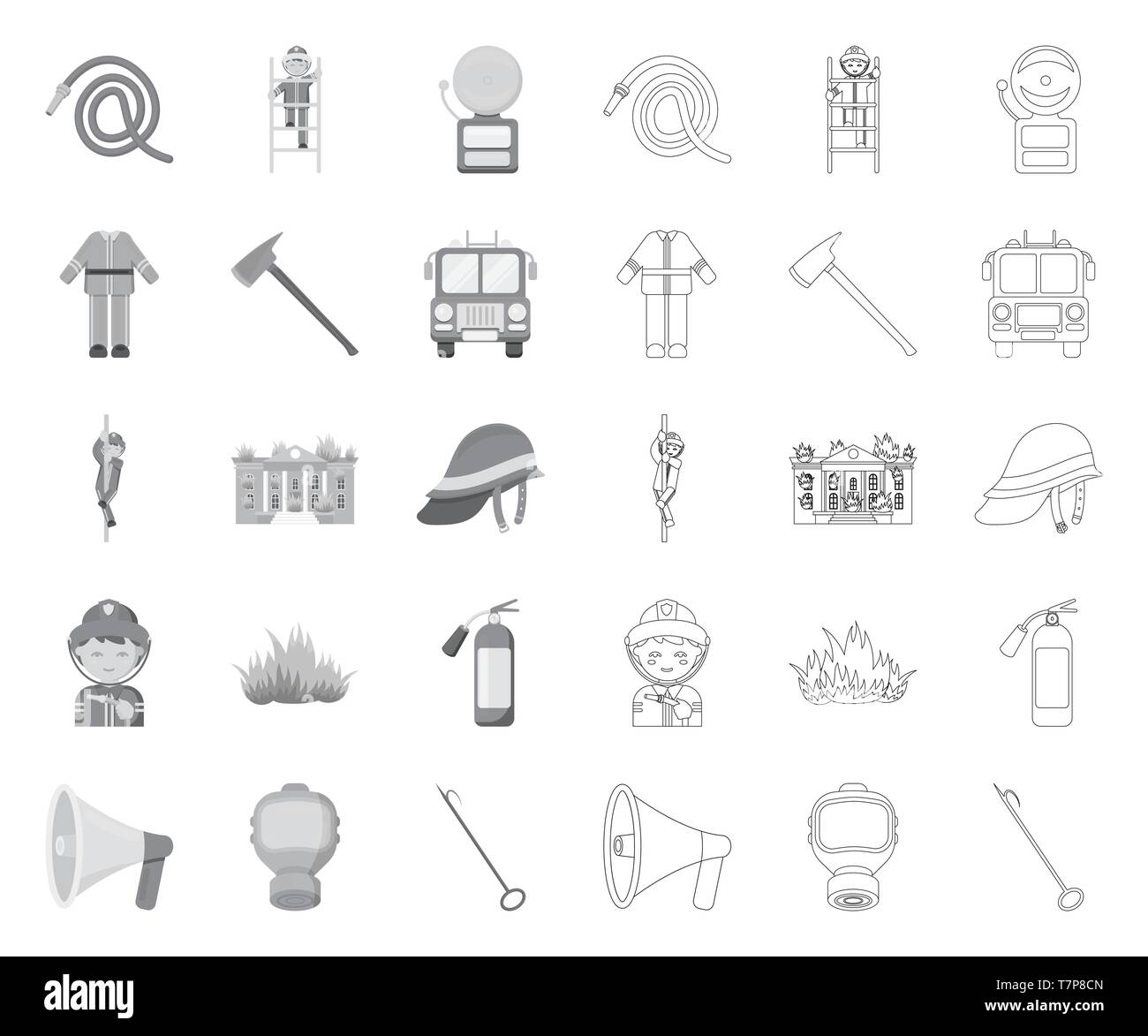 accessories,apparatus,art,attribute,axe,bucket,building,bunker,collection,conical,department,design,equipment,extinguishing,extingushier,fire,firefighter,firefighting,flame,gas,gear,helmet,icon,illustration,isolated,logo,mask,mono,outline,organization,pike,pole,pump,ring,separation,service,set,sign,slide,symbol,tools,vector,web Vector Vectors , Stock Vector