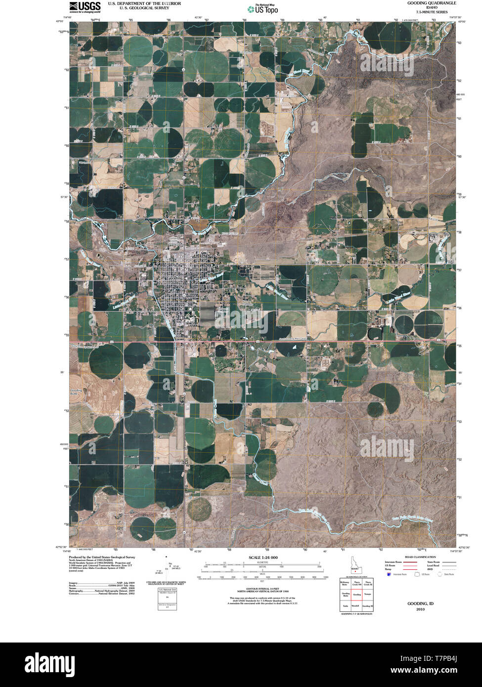 Map of gooding hires stock photography and images Alamy