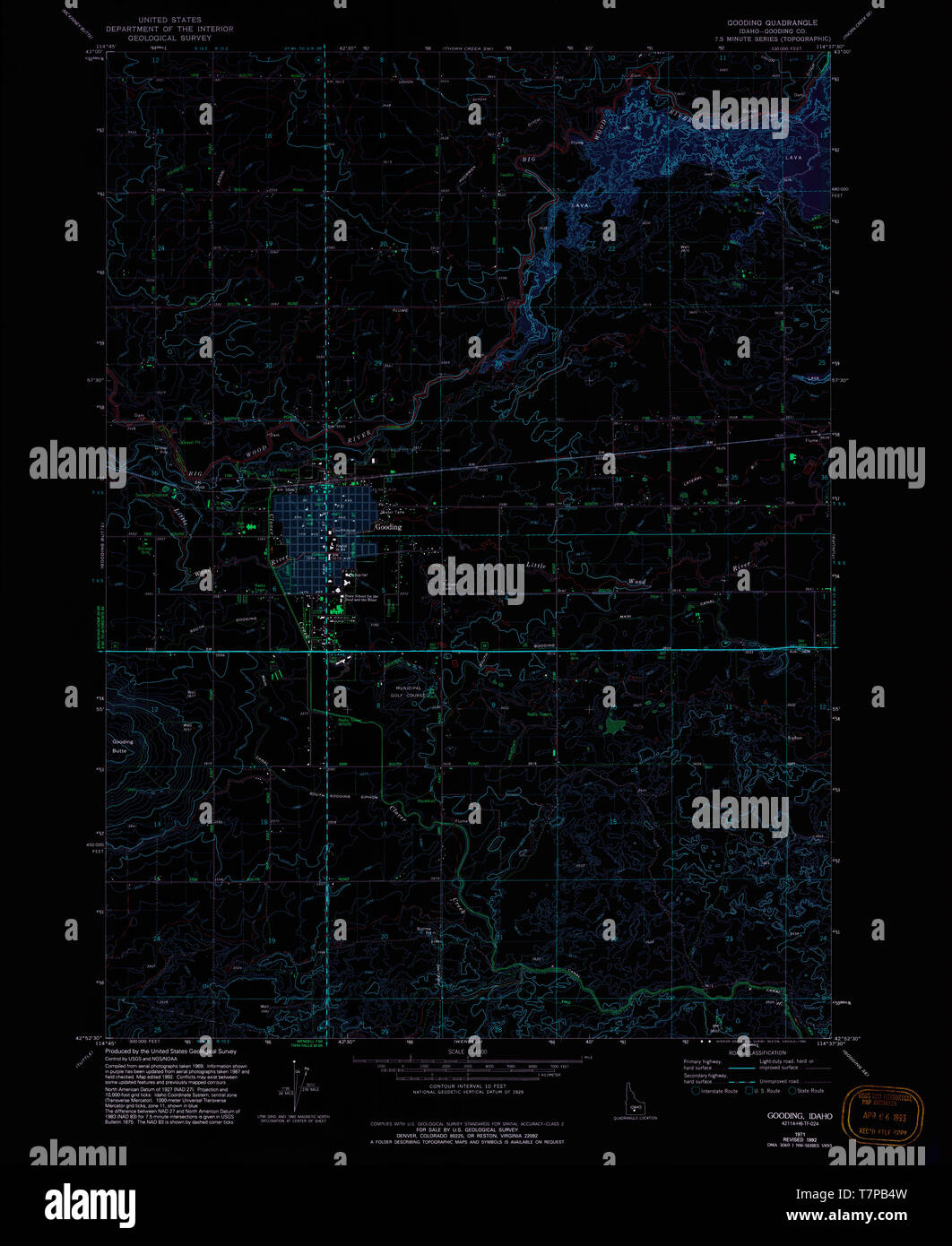 Map of gooding idaho hires stock photography and images Alamy