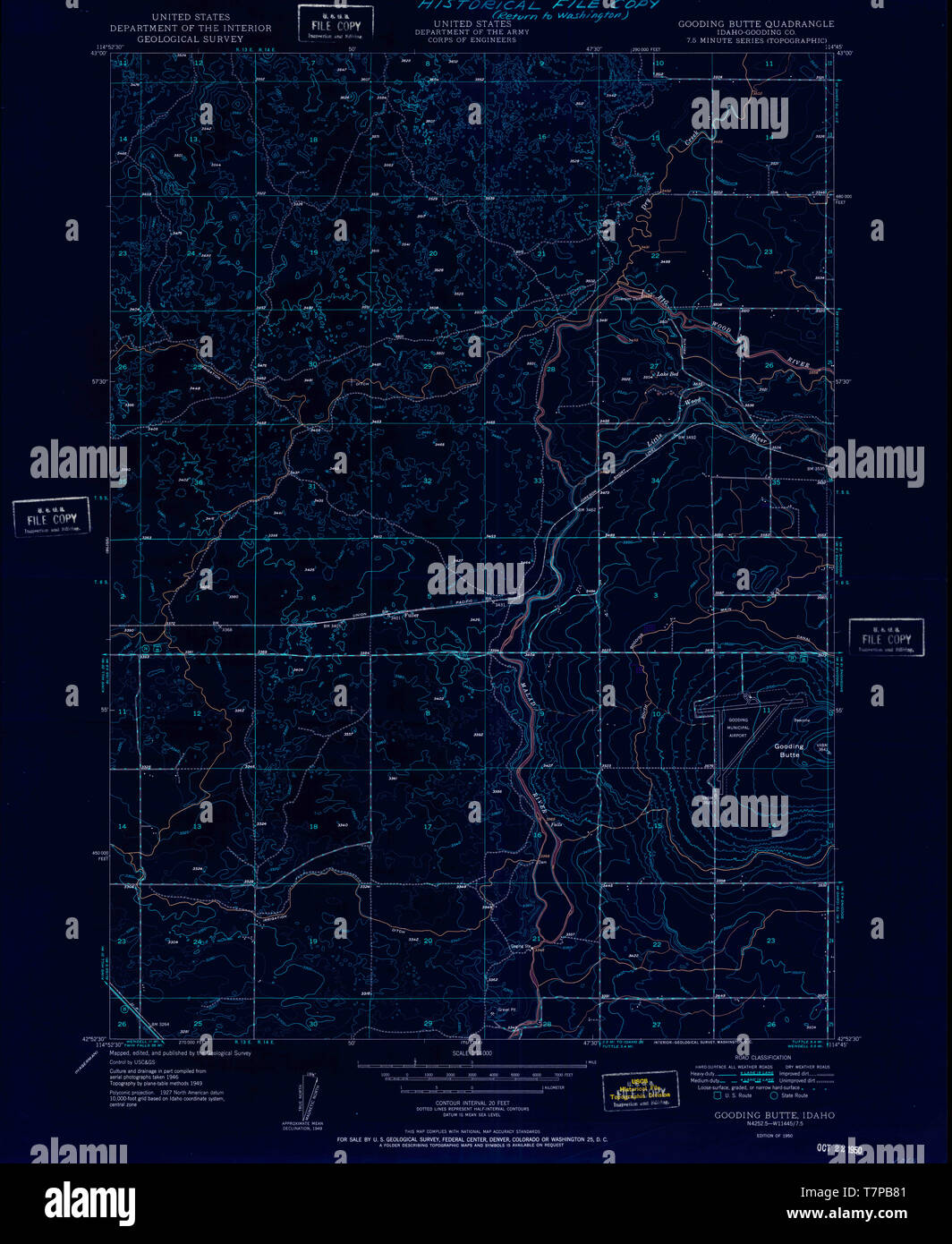 Map of gooding idaho hires stock photography and images Alamy