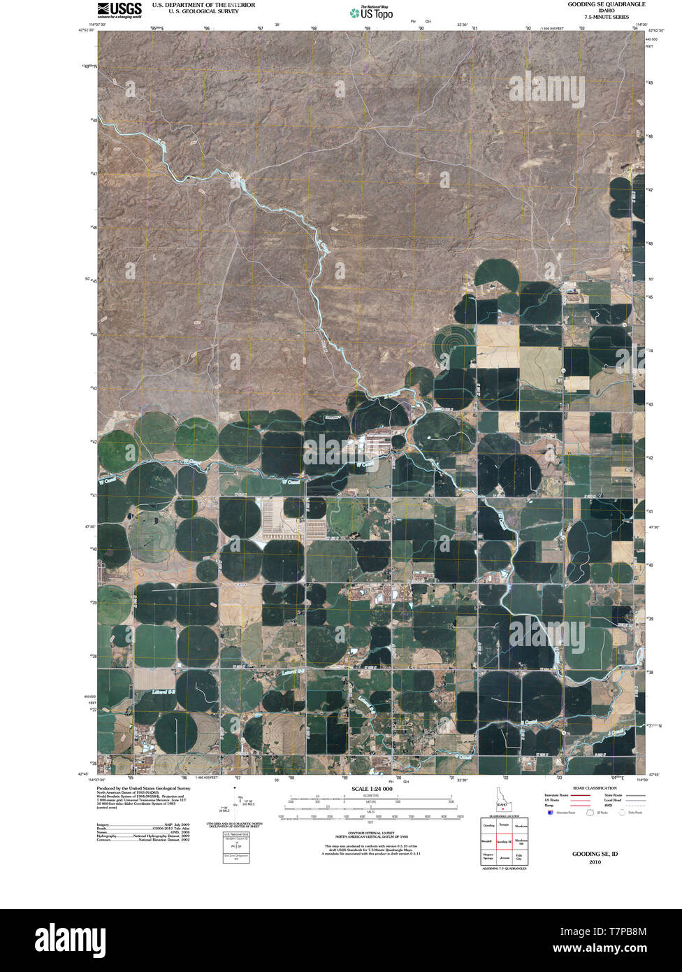 Map of gooding hires stock photography and images Alamy