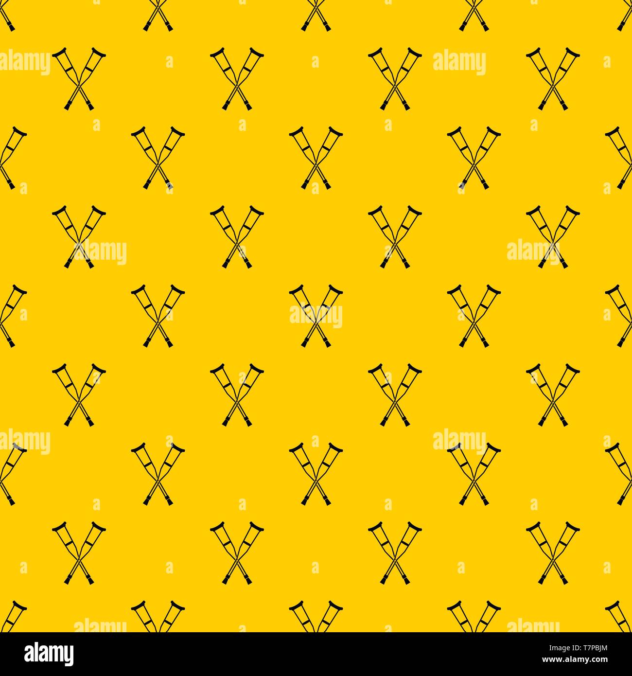 Crutches pattern vector Stock Vector