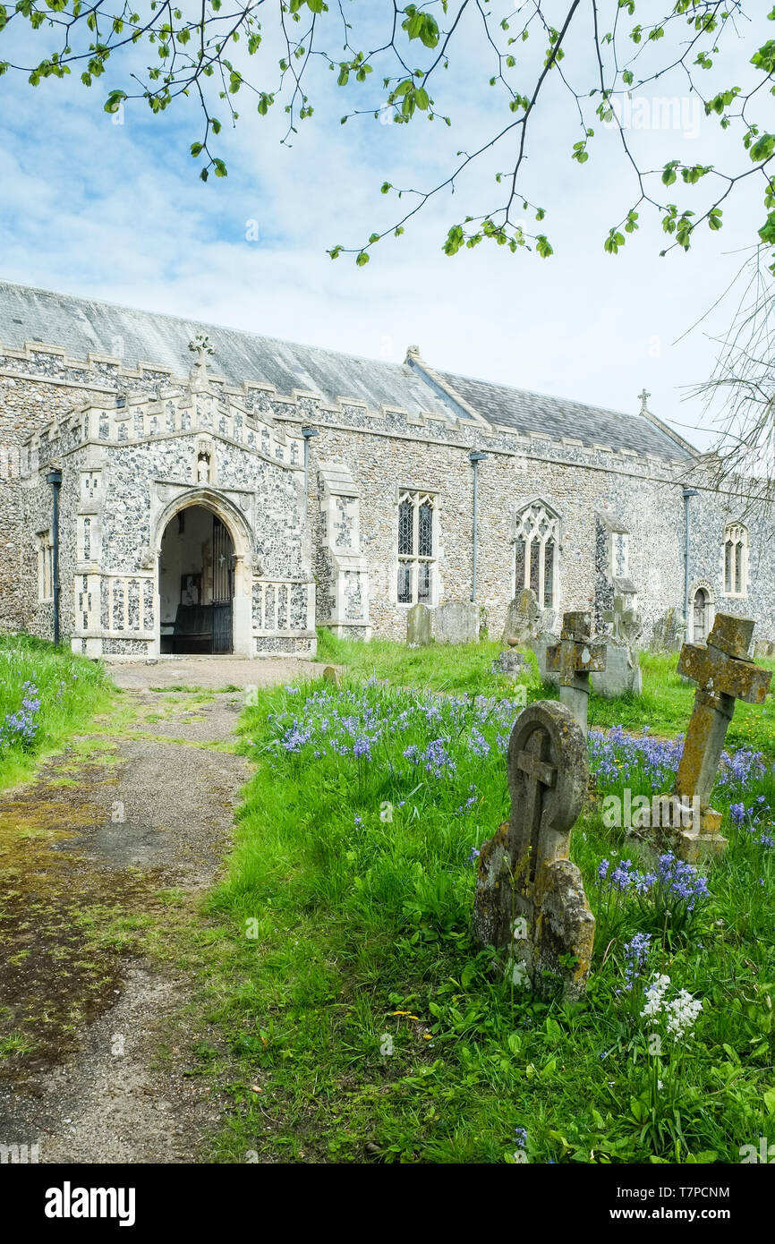 The church of St Mary and St Peter in Kelsale, Suffolk, restored by Edward Schröder Prior Stock Photo
