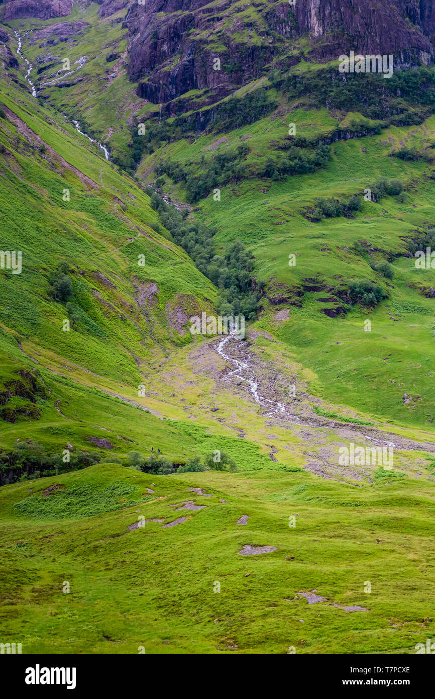 Landscape view, Three Sisters, Glencoe, Scotland Stock Photo