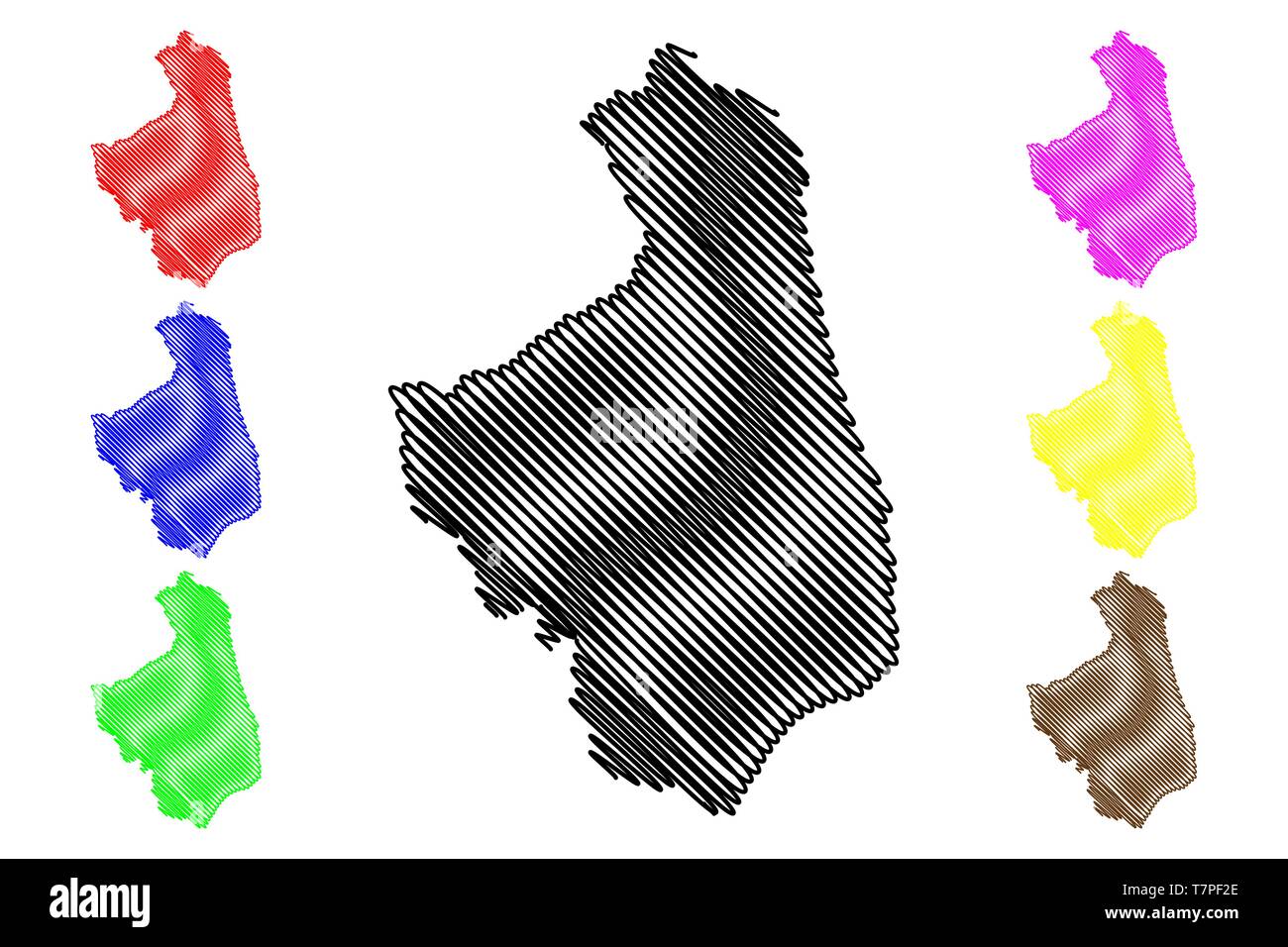 Podlaskie Voivodeship Administrative - Podlaskie Voivodeship Administrative Divisions Of Poland Voivodeships Of Poland Map Vector Illustration Scribble Sketch Podlasie Province Map T7PF2E 