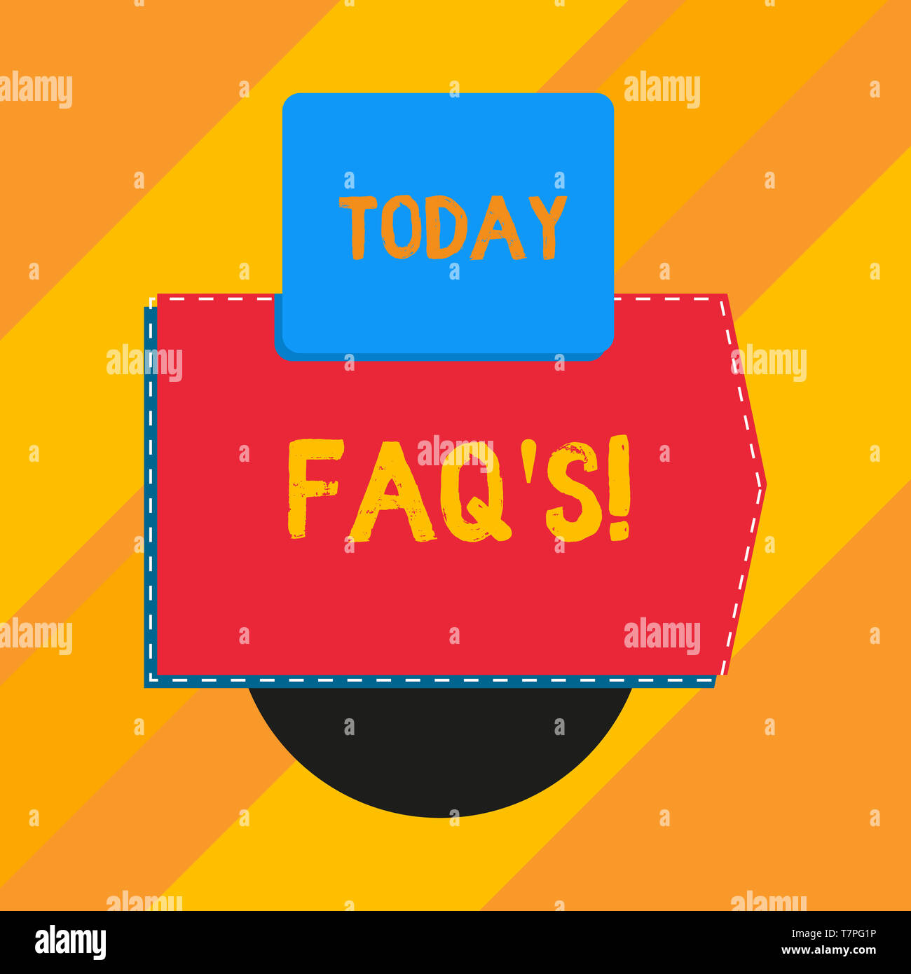Conceptual hand writing showing Faq S. Concept meaning list of ...