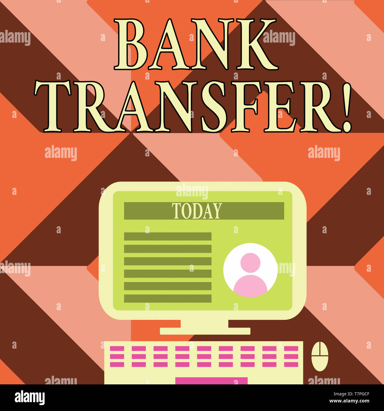 Writing Note Showing Bank Transfer Business Concept For When The