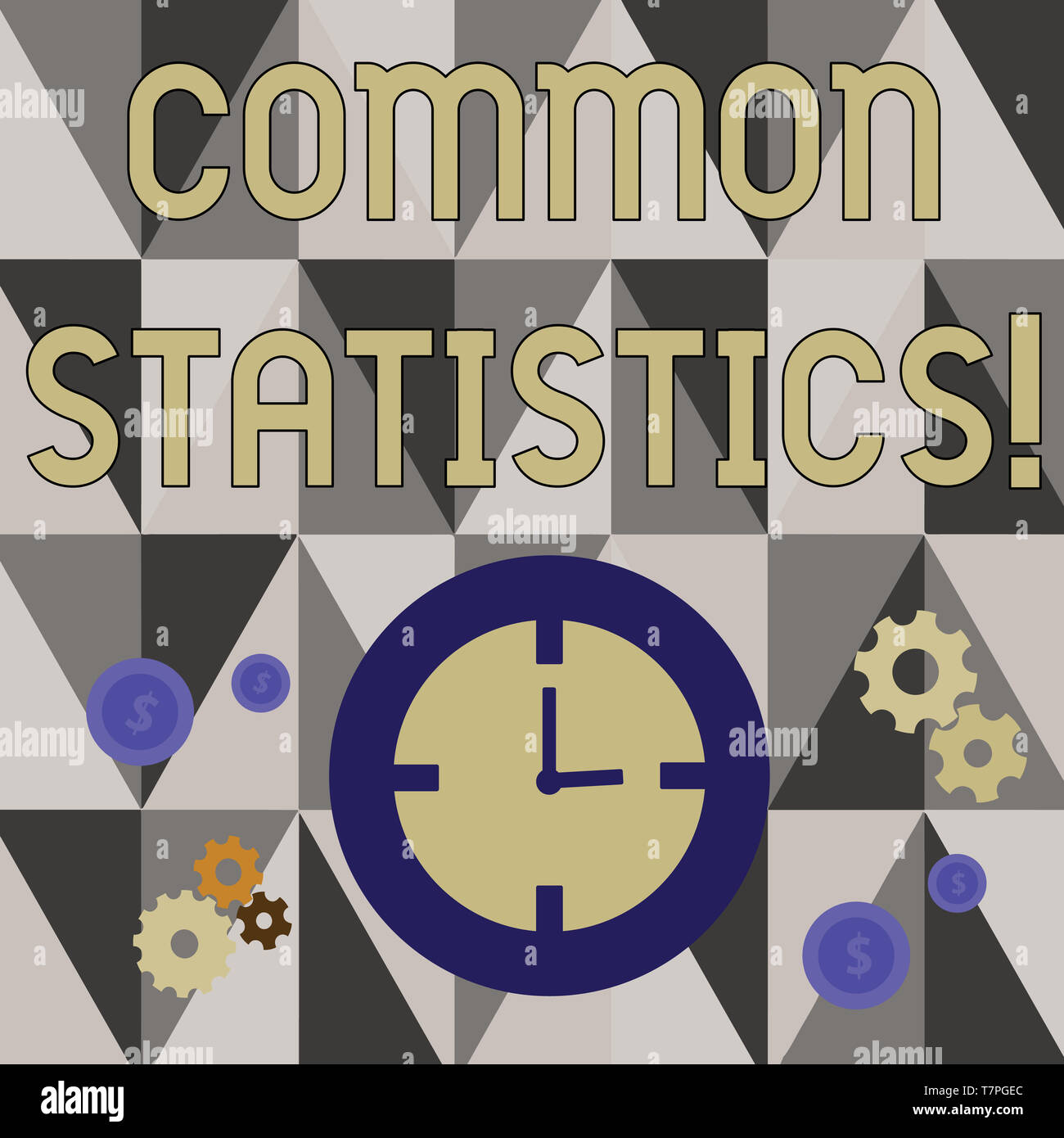 Handwriting text writing Common Statistics. Conceptual photo used to ...