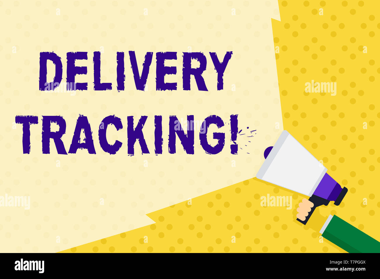 Text sign showing Delivery Tracking. Business photo text the process of ...