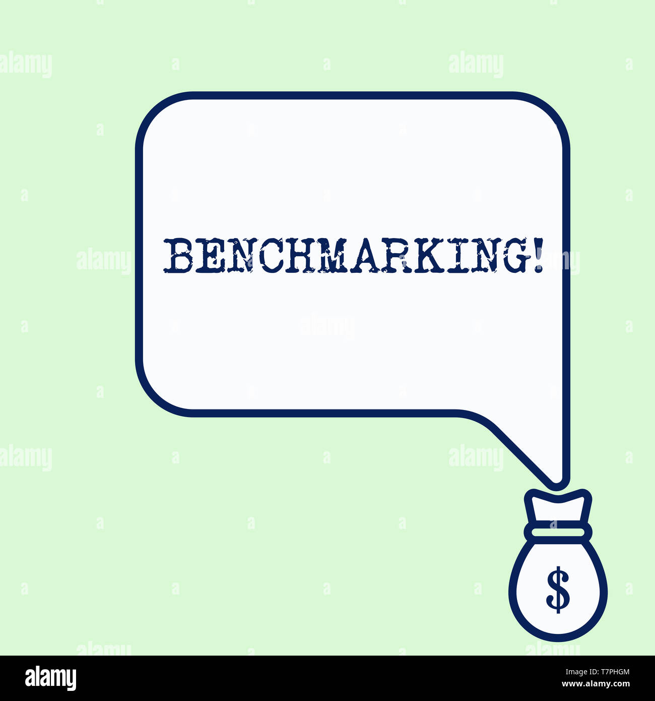 Text sign showing Benchmarking. Business photo showcasing evaluate ...