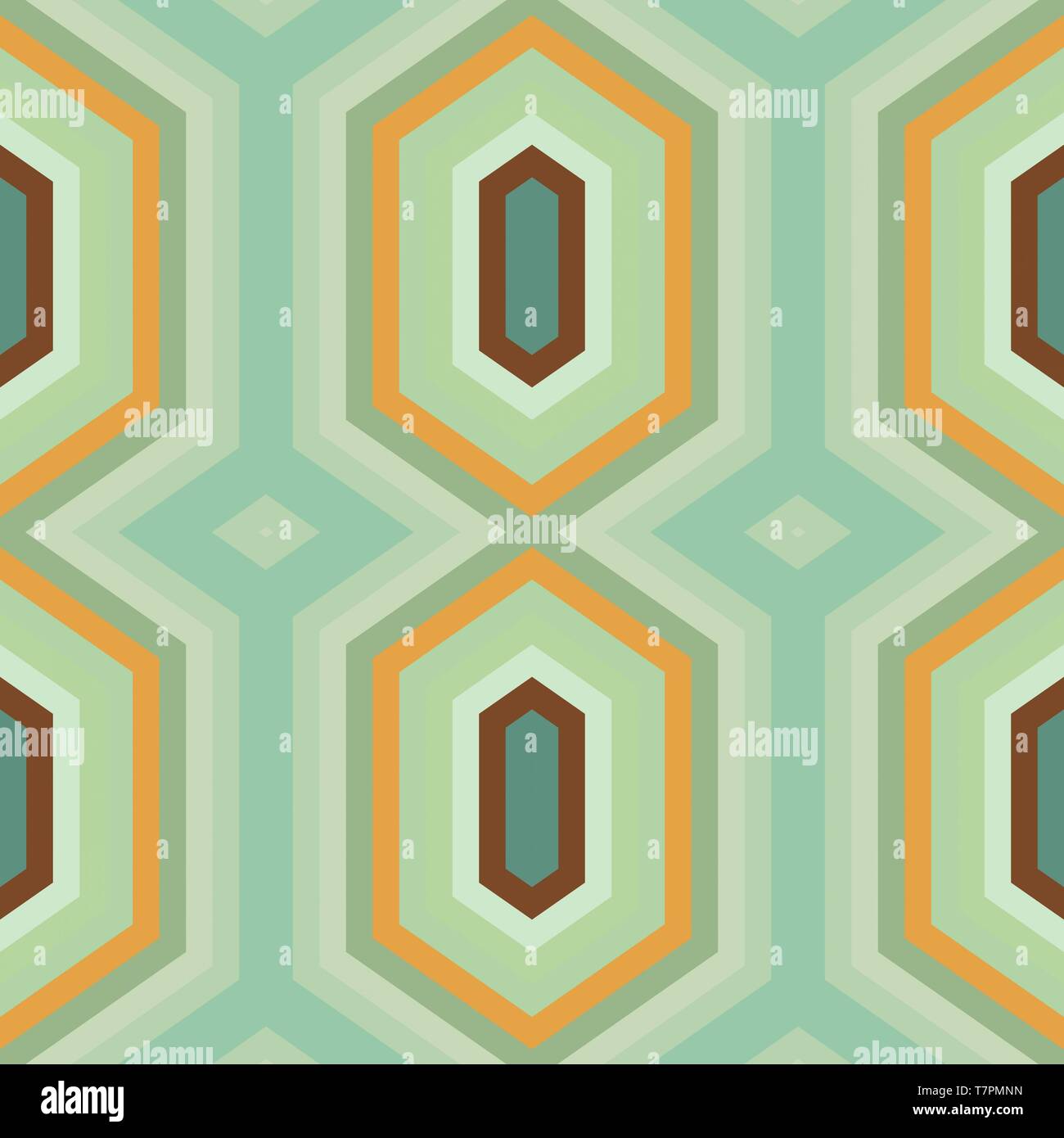 simple modern seamless geometric hexagon style. ash gray, peru and blue ...