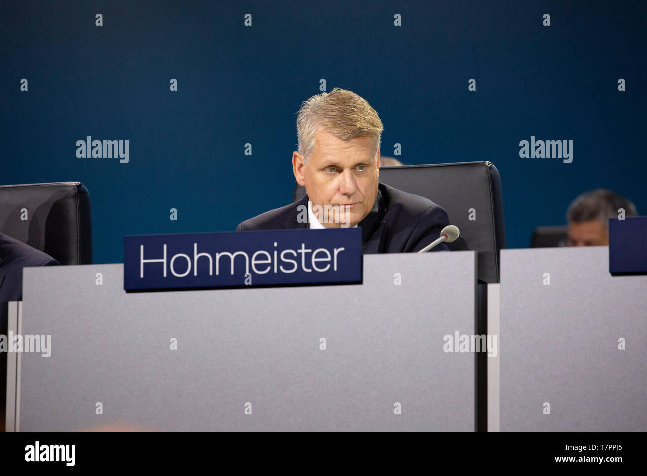 Harry Hohmeister bei der Hauptversammlung der Deutschen Lufthansa AG im World Conference Center. Bonn, 07.05.2019 Stock Photo