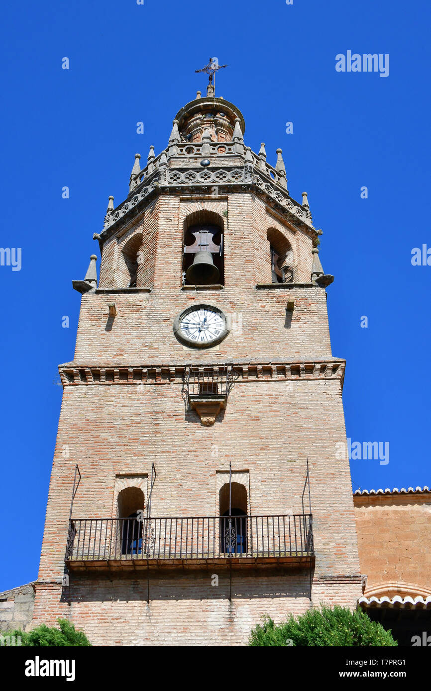 Iglesia de Santa María la Mayor, Ronda, Andalucía, Andalusia, Spain Stock Photo