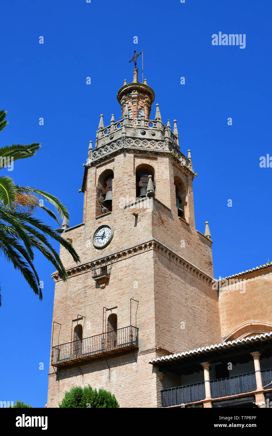 Iglesia de Santa María la Mayor, Ronda, Andalucía, Andalusia, Spain Stock Photo