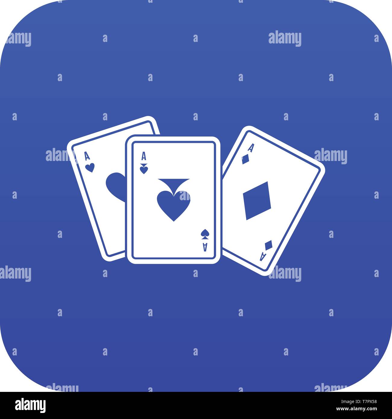 Playing cards icon digital blue Stock Vector Image & Art - Alamy
