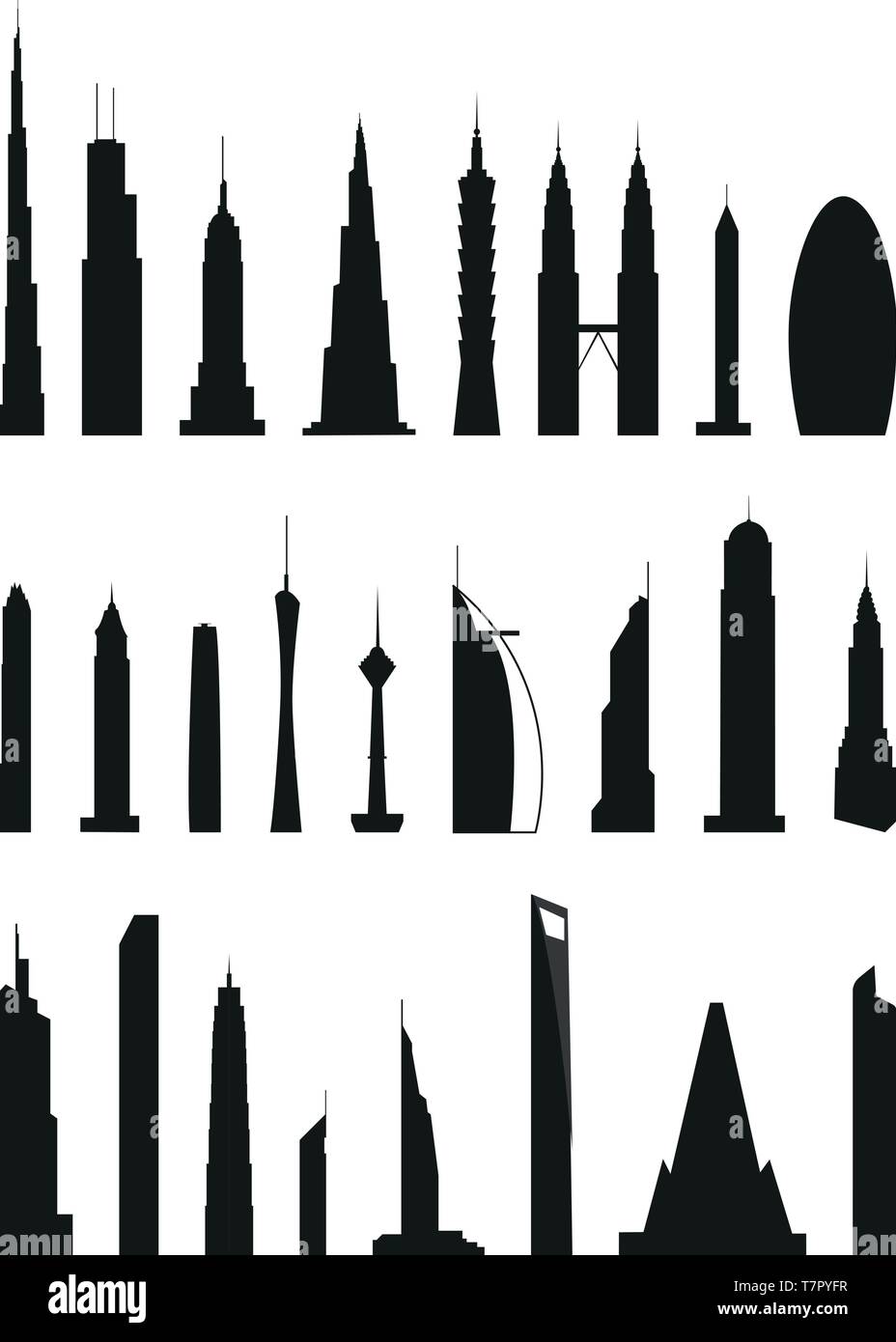 Famous empire state building tower Stock Vector Images - Alamy