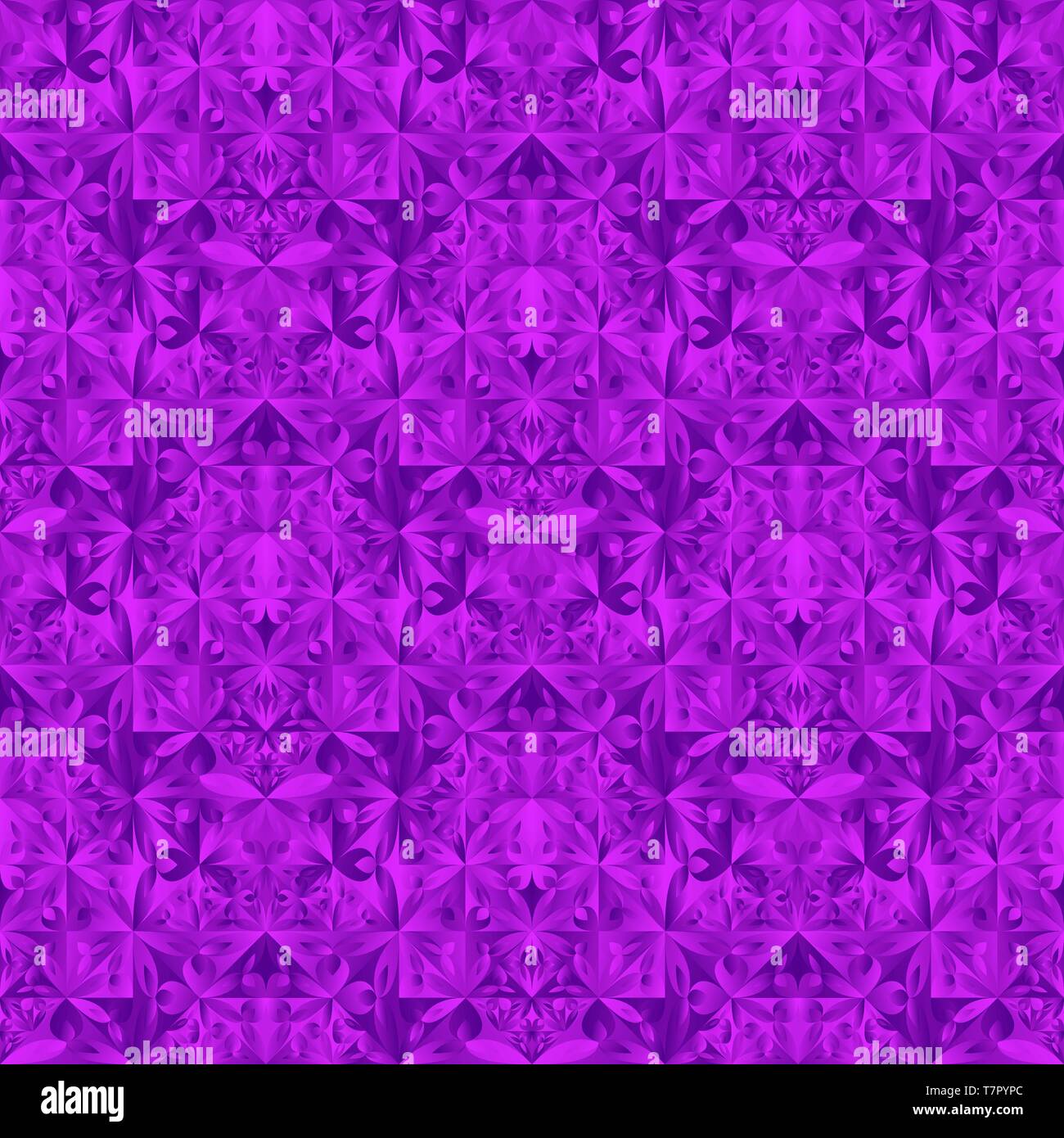 Seamless polygonal floral triangle pattern background design Stock Vector
