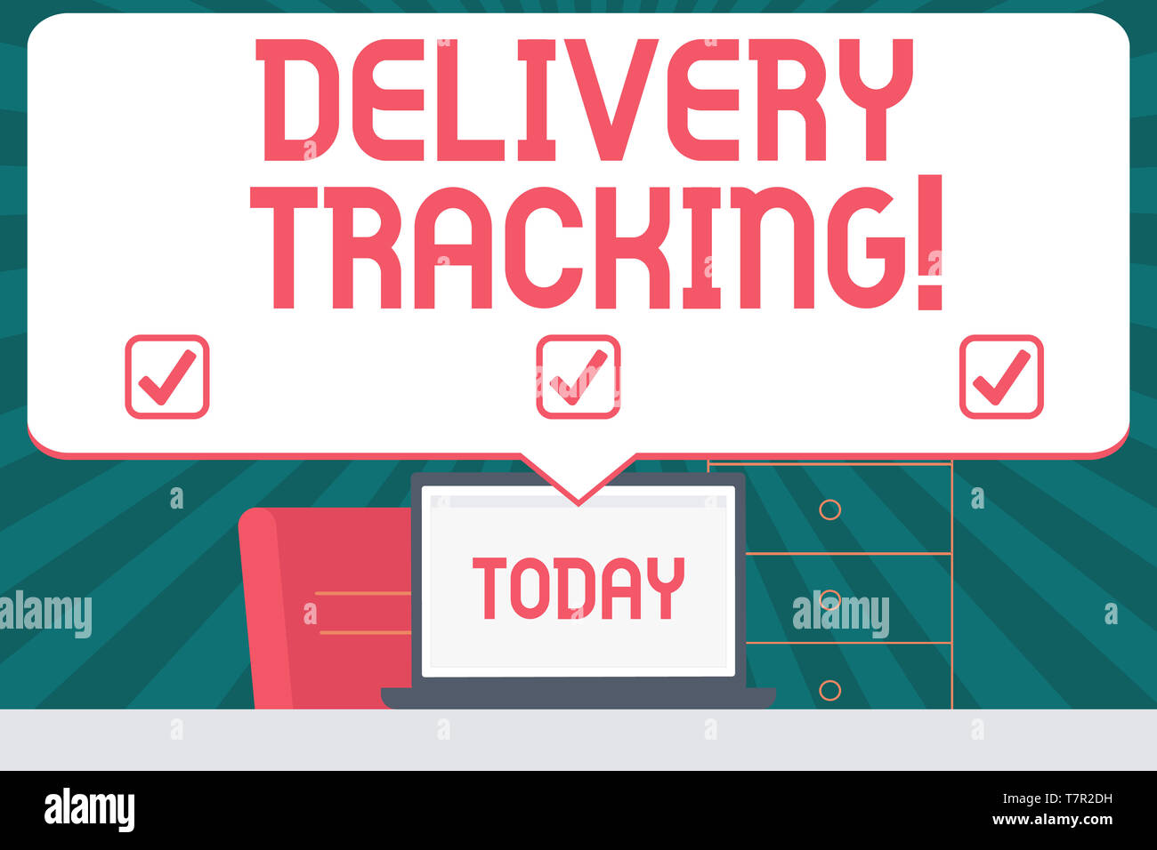 Handwriting text writing Delivery Tracking. Conceptual photo the ...