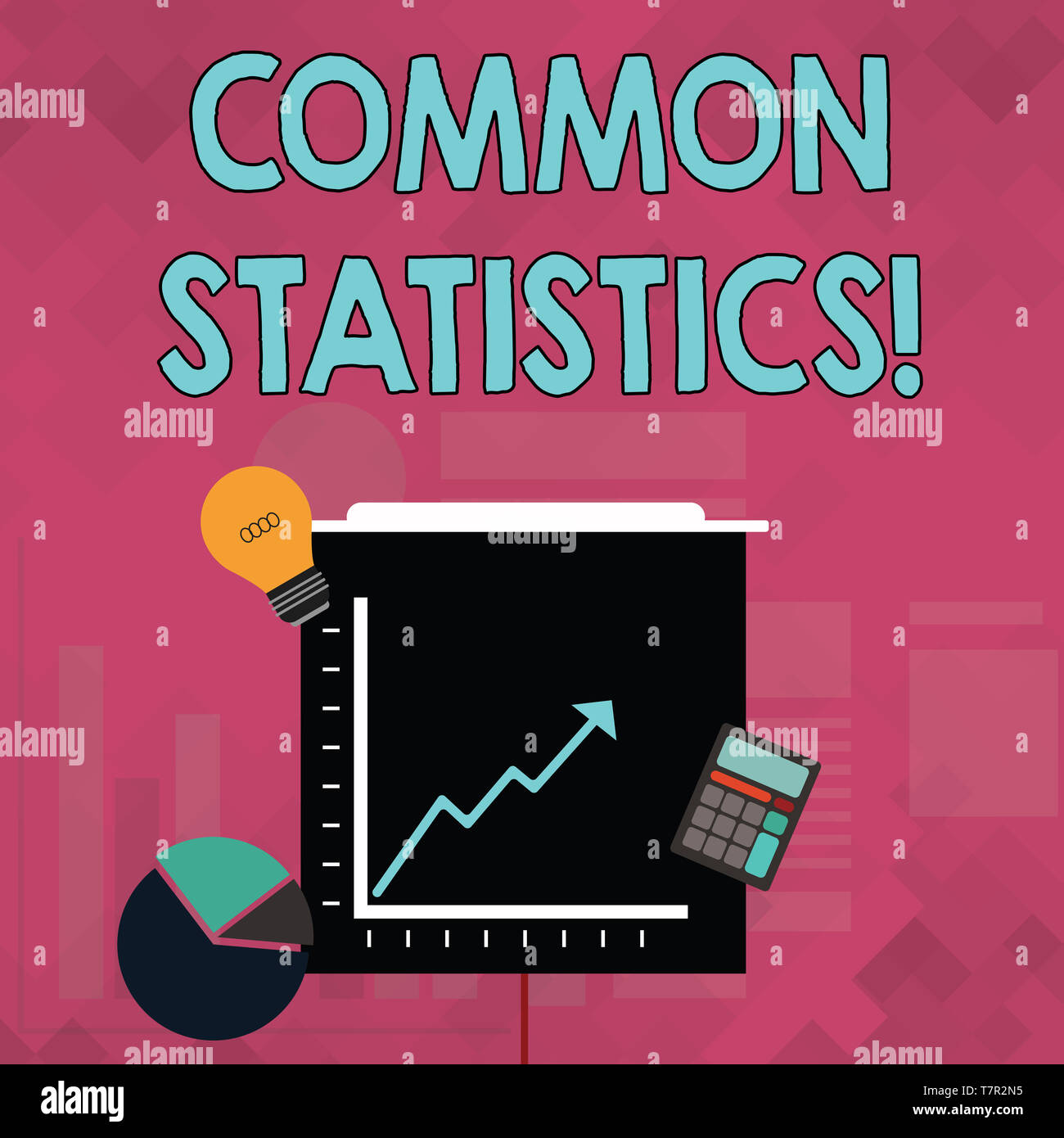 Word writing text Common Statistics. Business photo showcasing used to ...