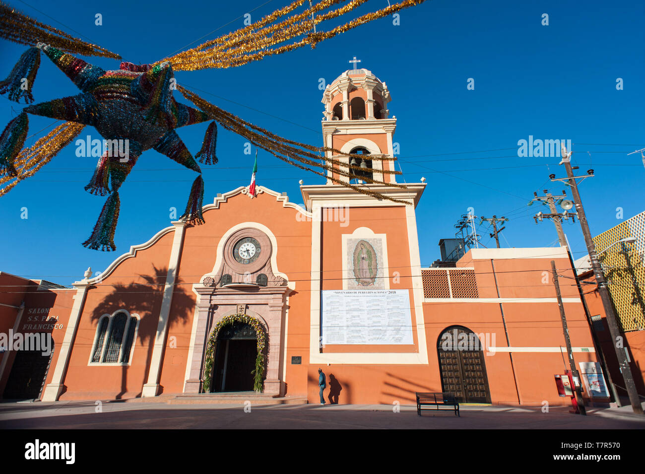 Mexicali, Mexico: Nuestra Senora de Guadalupe church. Stock Photo