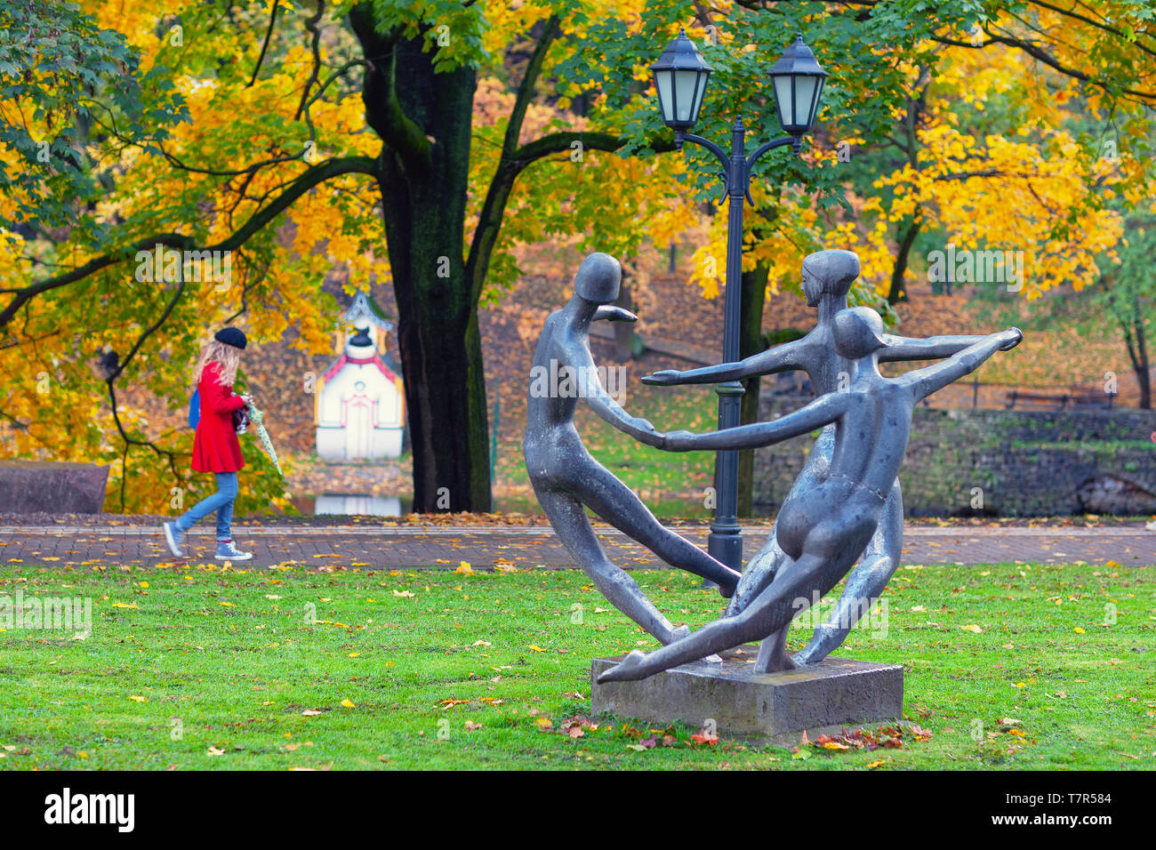 Fall In Riga Autumn in the city park of Riga Stock Photo - Alamy