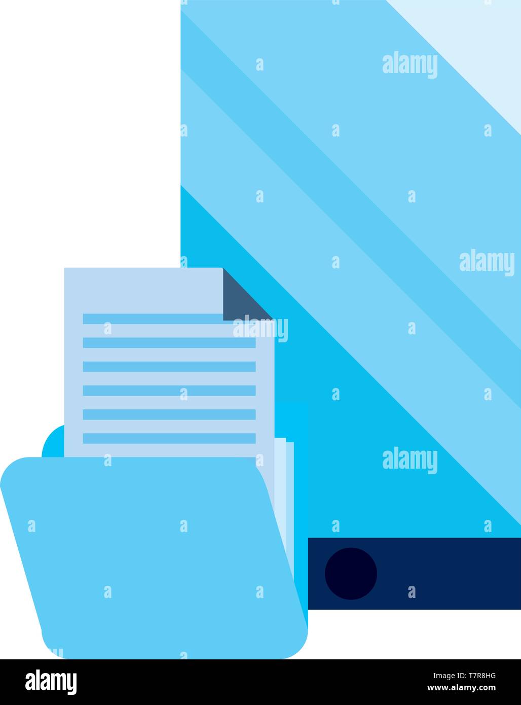 smartphone folder file cybersecurity data protection vector ...