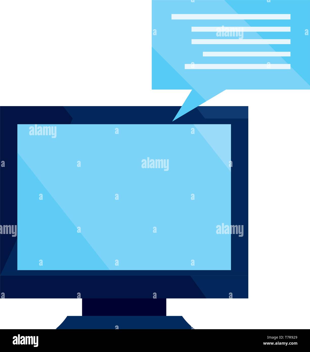 computer speech bubble cybersecurity data protection vector ...