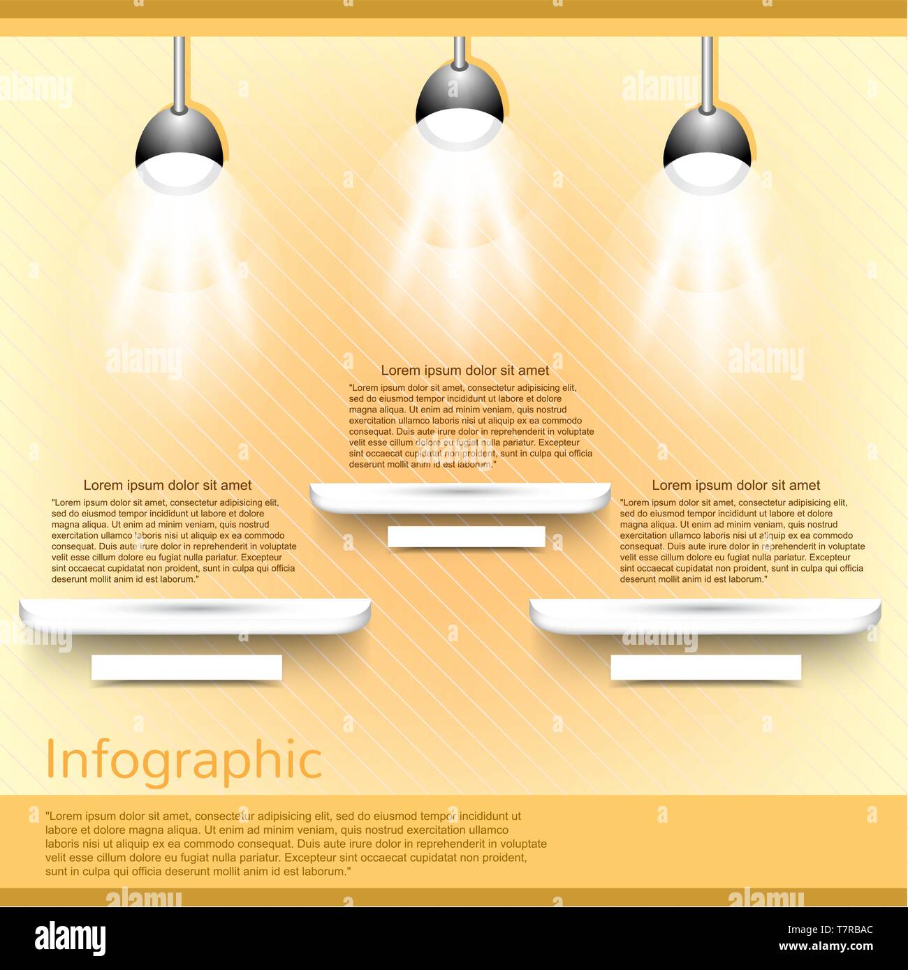 Infographic Exhibit Example Exhibition display case Stock Vector Images - Alamy