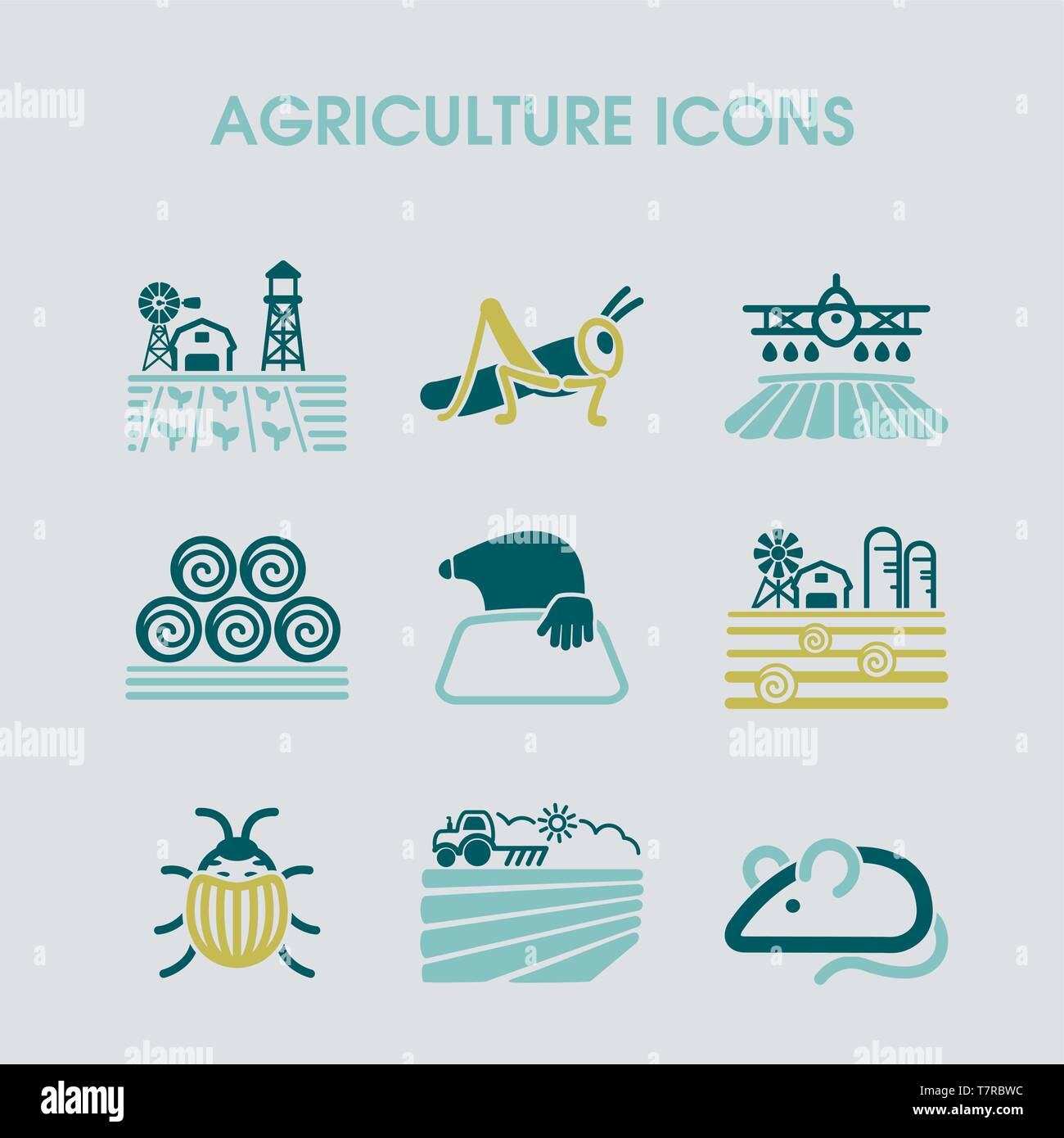 Farm Field icon. Agriculture sign. Graph symbol for your web site ...