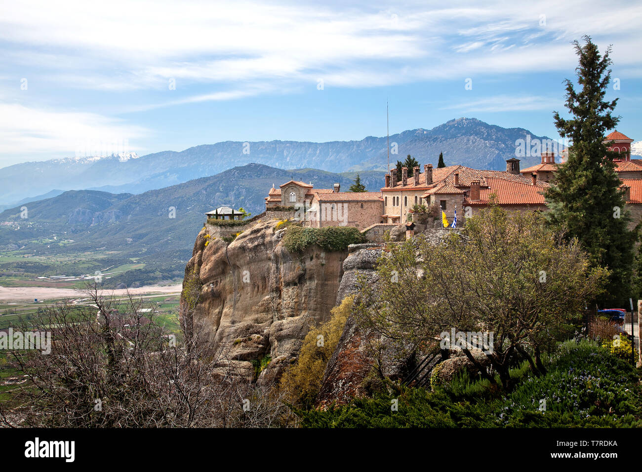 Greece. Meteora. St. Stephen's Monastery Stock Photo Alamy