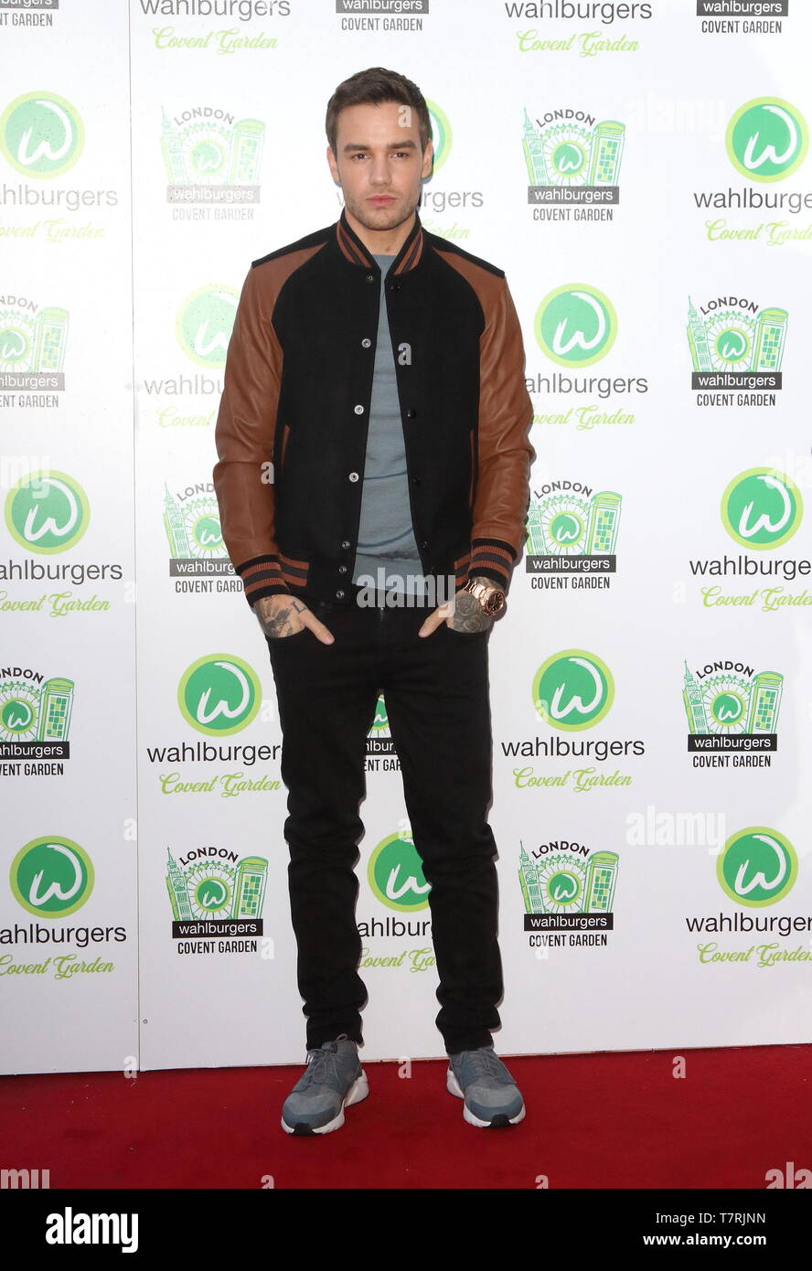 London, UK. Liam Payne  at a  VIP party   to celebrate Hollywood actor Mark Wahlberg's Wahlburgers restaurant opening celebrate in London's Covent Garden.    Wahlburgers is a restaurant chain owned by Mark Wahlberg with his brothers Donnie and Mark.  4th May 2019. Ref:LMK73-S2373-050519 Keith Mayhew/Landmark Media  WWW.LMKMEDIA.COM. Stock Photo