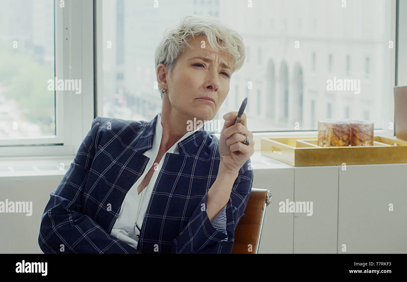 USA. Emma Thompson in a scene from the ©Amazon Studios new TV film : Late  Night (2019). Plot: A late-night talk show host suspects that she may soon  be losing her long-running