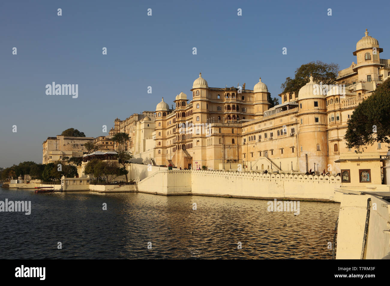 Palast, Maharana Pichola, Pichola-See, Udaipur, Rajasthan, Asien, Indien, Stock Photo