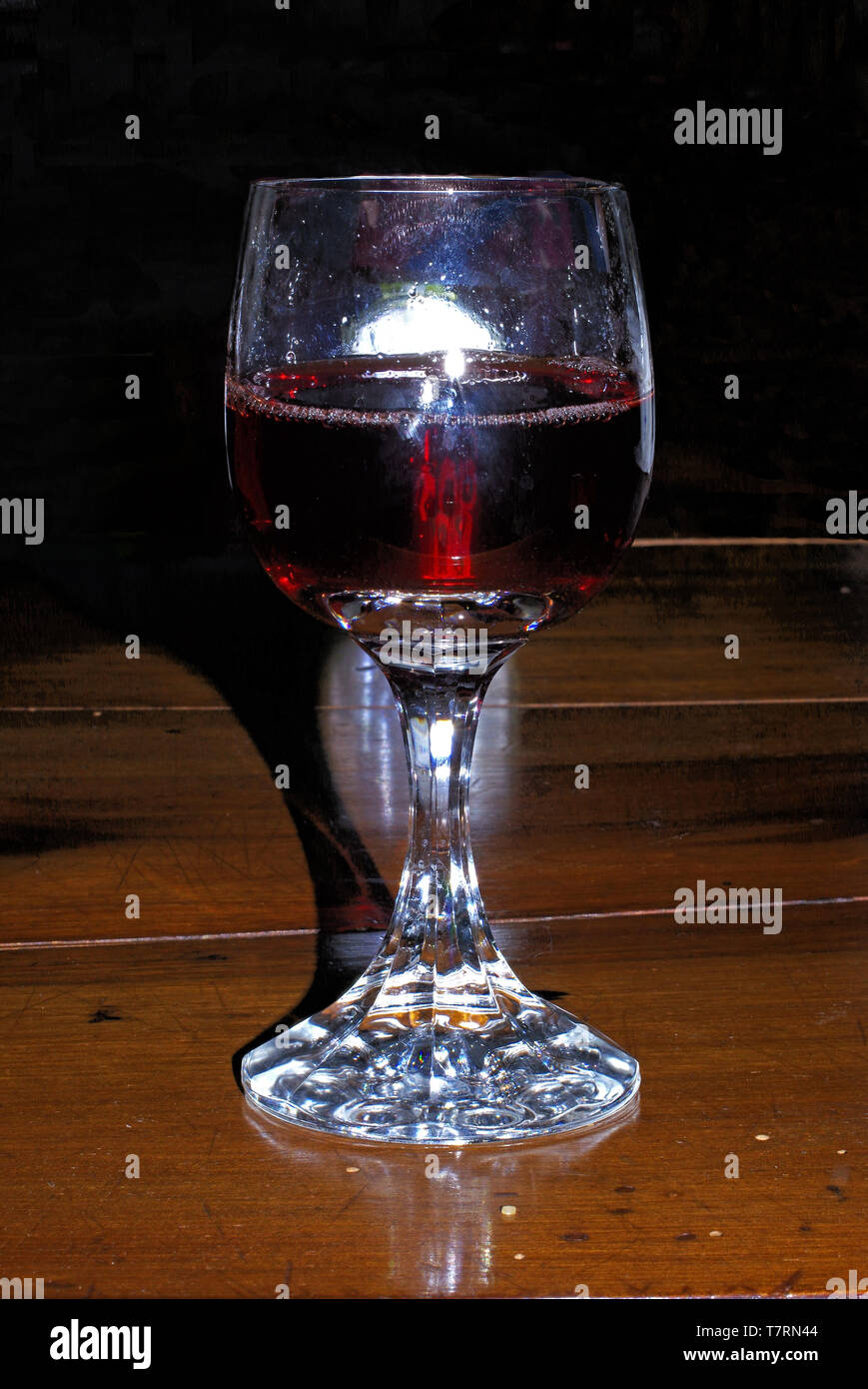 Red wine glass Stock Photo