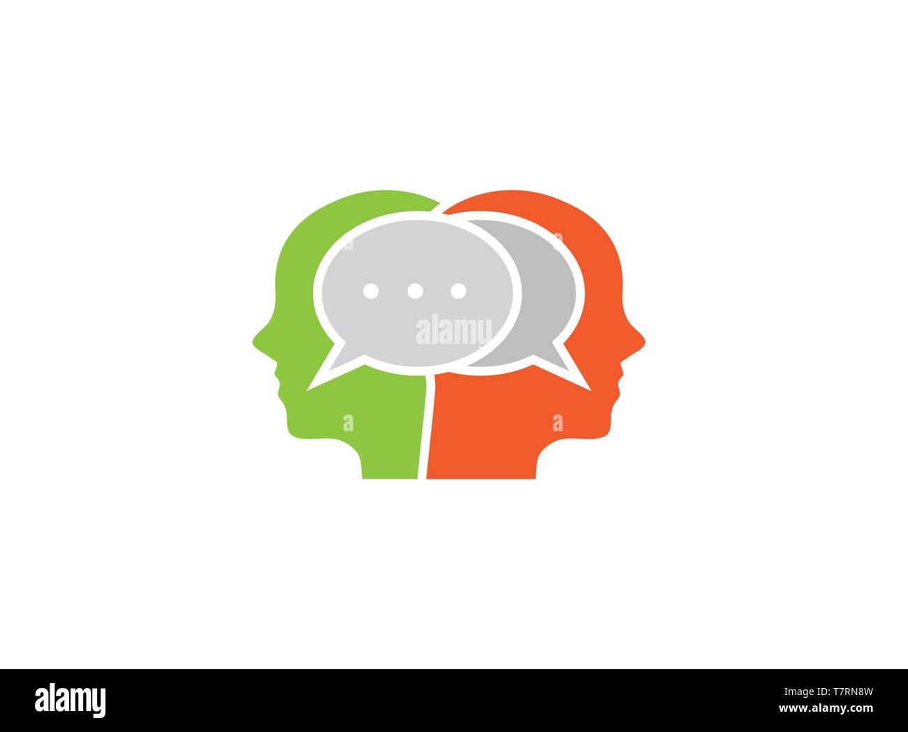 Talking heads illustration Stock Vector Images - Alamy