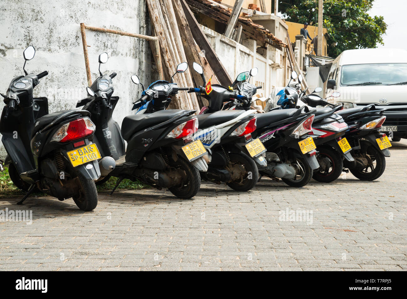 scooters in Galle, Southern Province, Sri Lanka Stock Photo Alamy