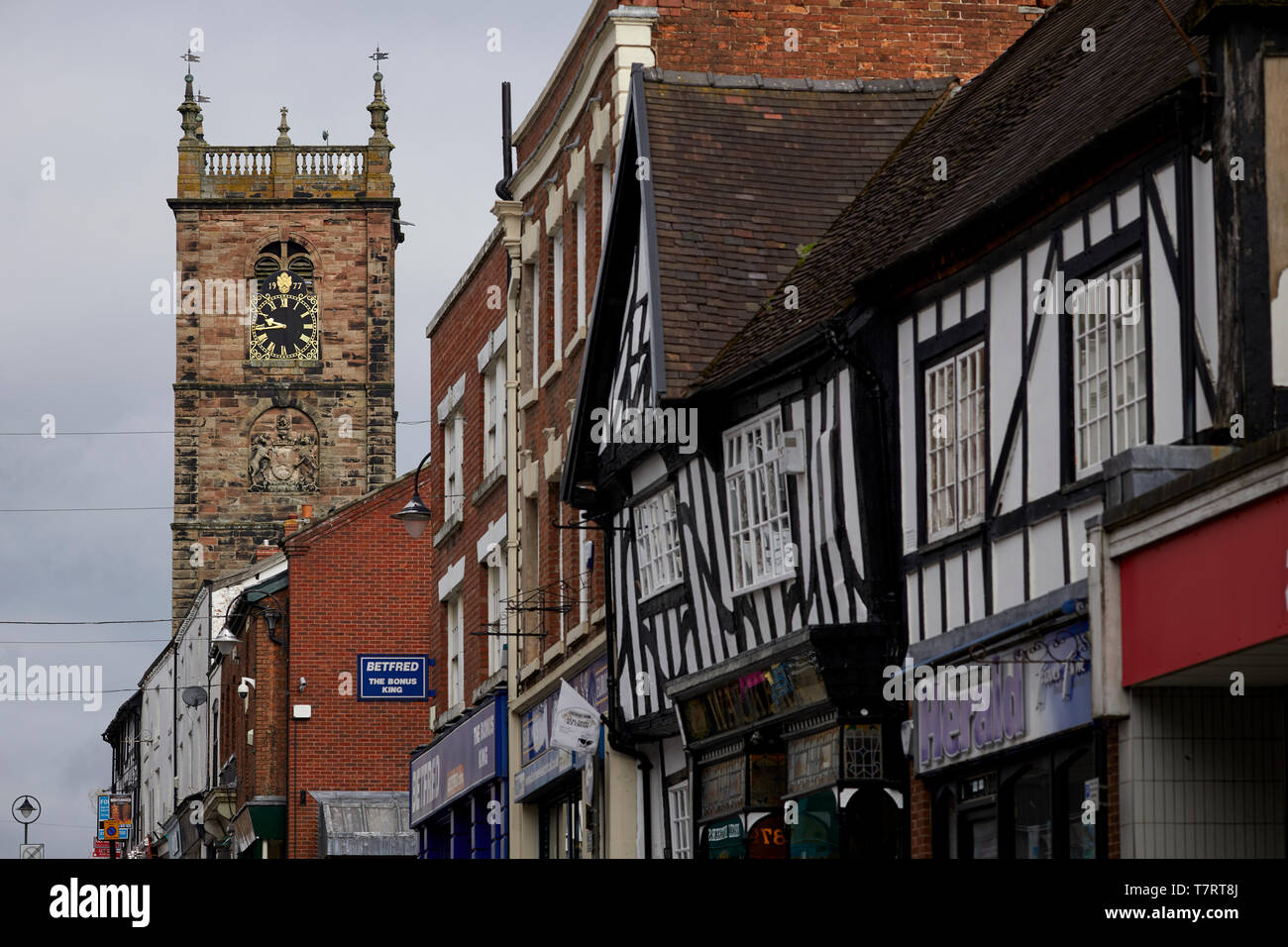 Whitchurch market town in Shropshire, England, near the Welsh border