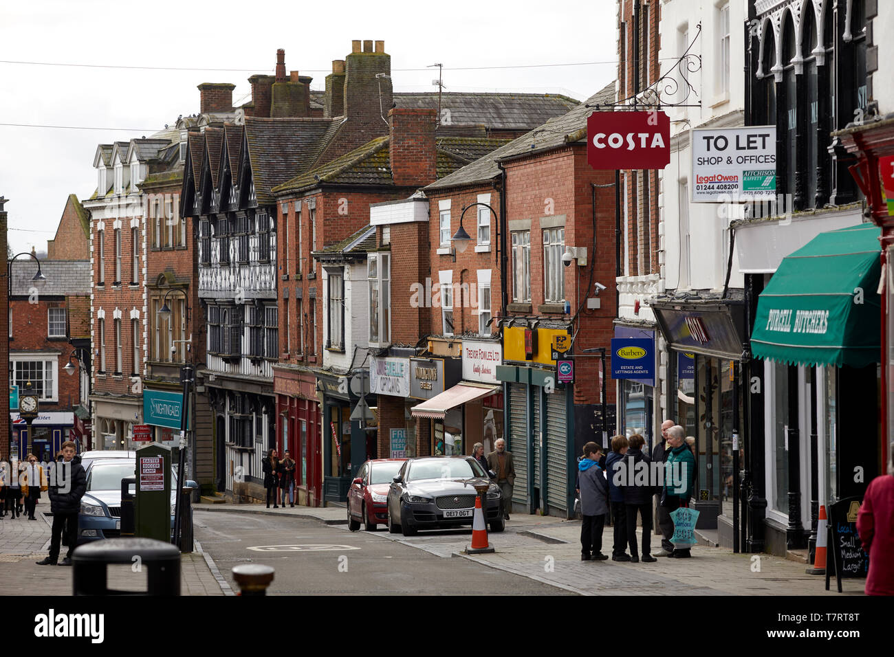 Whitchurch market town in Shropshire, England, near the Welsh border