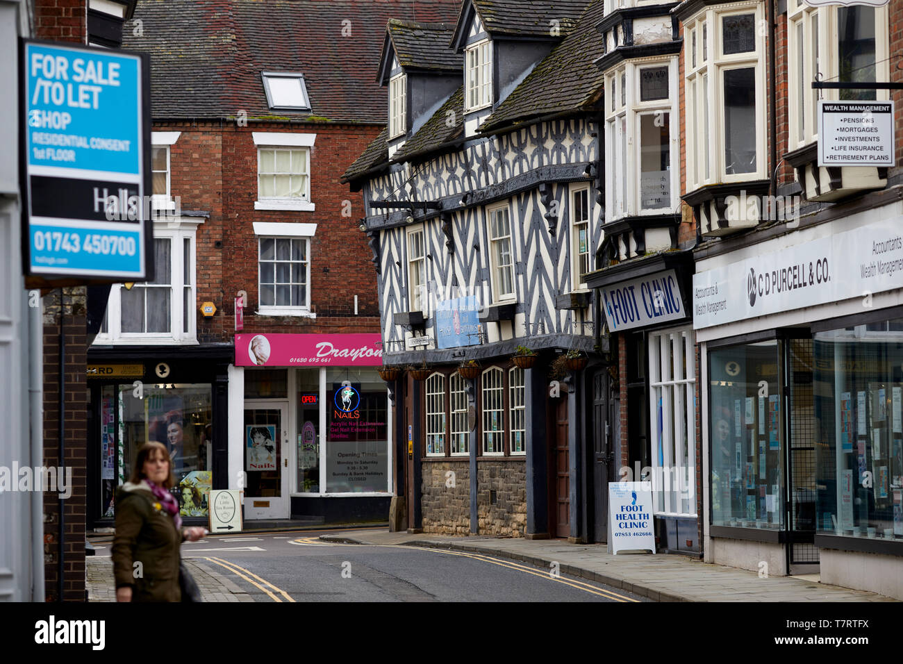 Market Drayton market town in north Shropshire, England. Tudor House