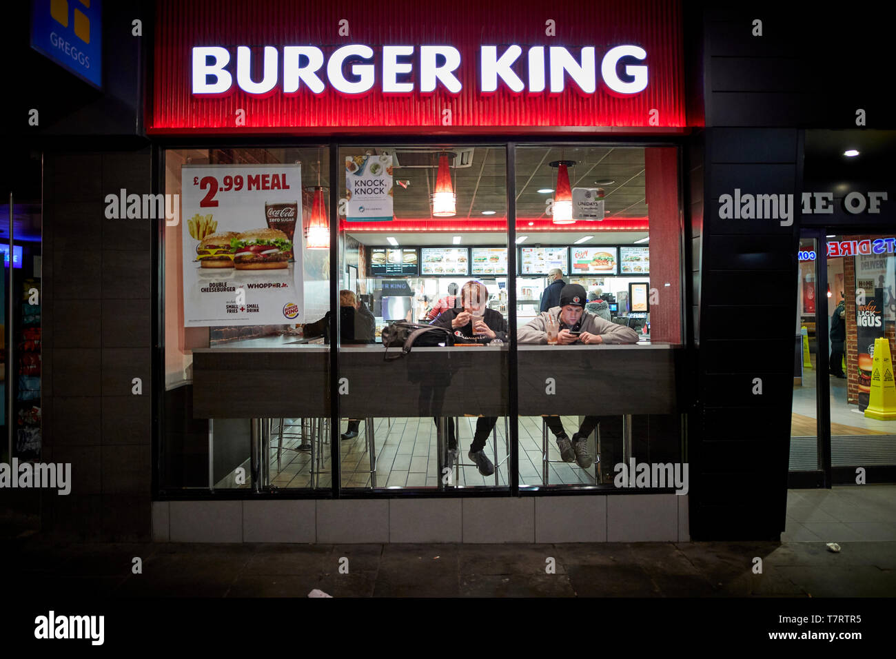 Iconic Newcastle upon Tyne lads eating in Burger King Stock Photo Alamy Iconic Newcastle upon Tyne lads eating in Burger King Stock Photo Alamy